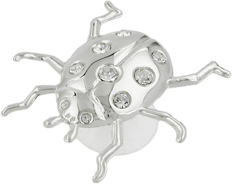 Window Decoration SUNCATCHER LADYBIRD Crystal Temptation's Spectra Elements 925 Sterling Silver-Plated - Decorative Home Ornament Keepsake Gift Figure Figurine