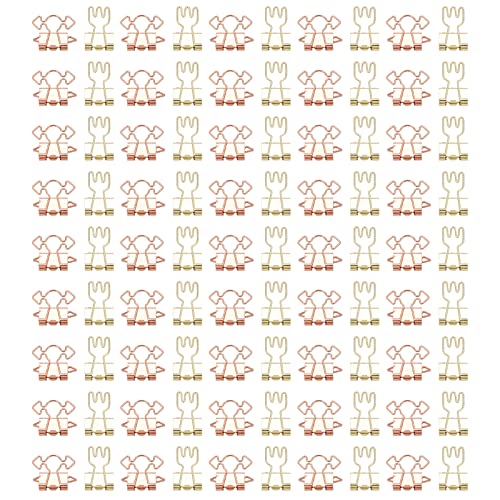 100 Peças de Clipes Dobráveis ​​de Garfo, Clipes de Papel de Garfo, Clipe de Papel Espesso Multifunc