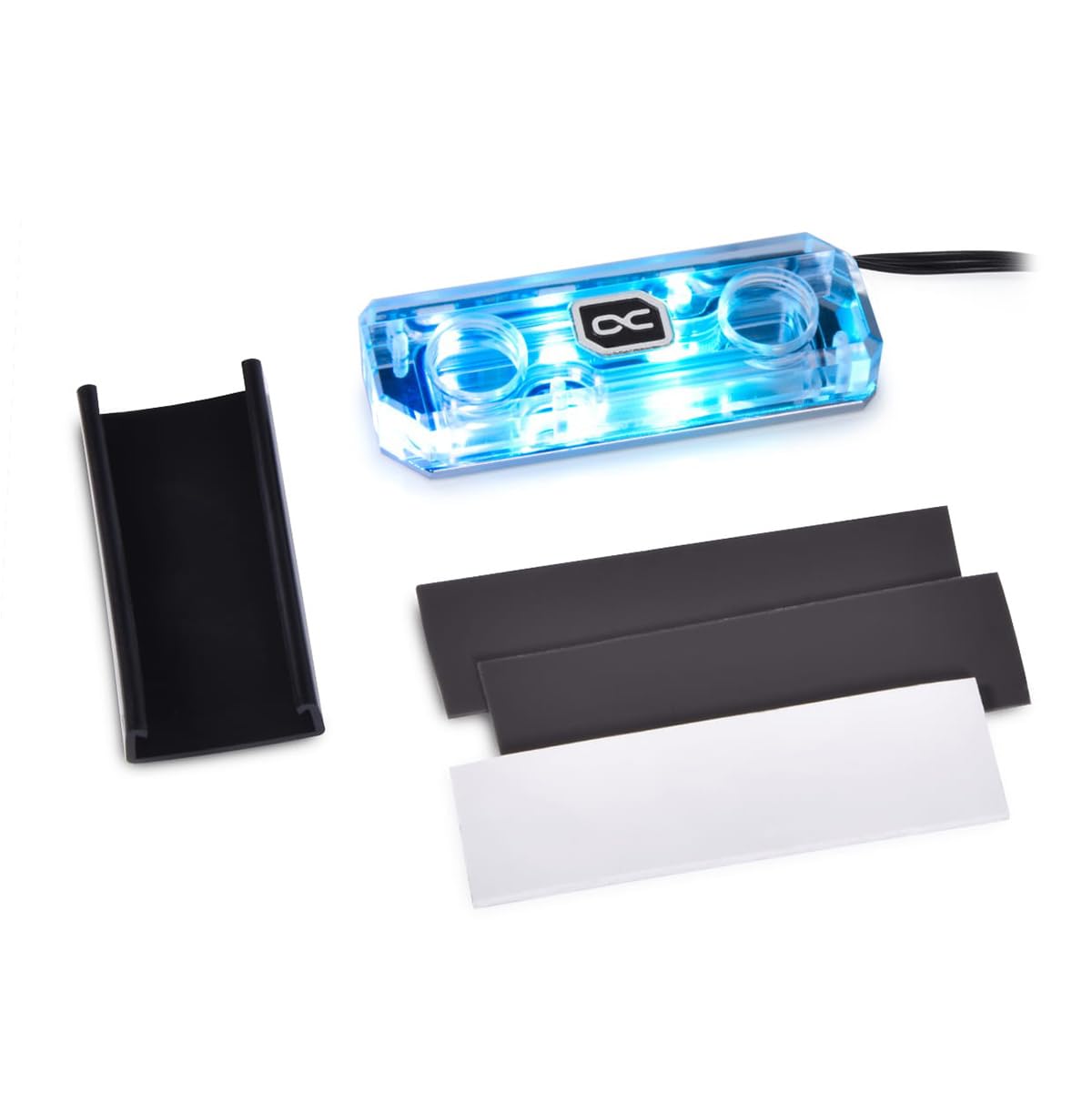 Alphacool 11969 HDX Apex Acryl aRGB M.2 2280 SSD Kühler Wasserkühlung
