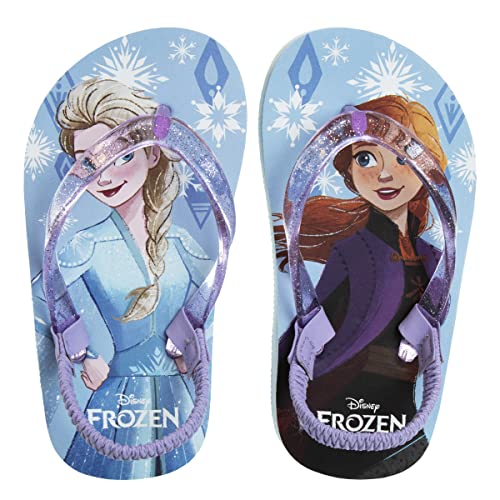 Image of Disney Girls Boys Character Flip Flops Sandals Kids Water Shoes - Minnie Mickey Moana Toy Story Frozen Cars Encanto Princess Thong Beach Slides Slip On Quick Dry (Toddler-Little Kid)