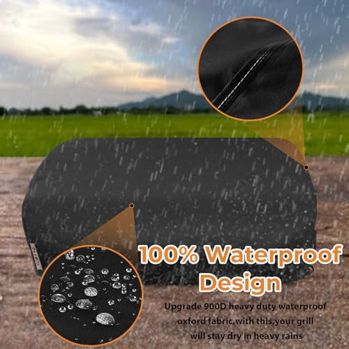 Image of Griddle Cover for Blackstone 22 inch Tabletop Griddle with Hood,Custom Fit Waterproof UV Resistant Windproof Portable Grill Cover for Blackstone Adventure Ready and More Mini Camping Tabletop Griddle