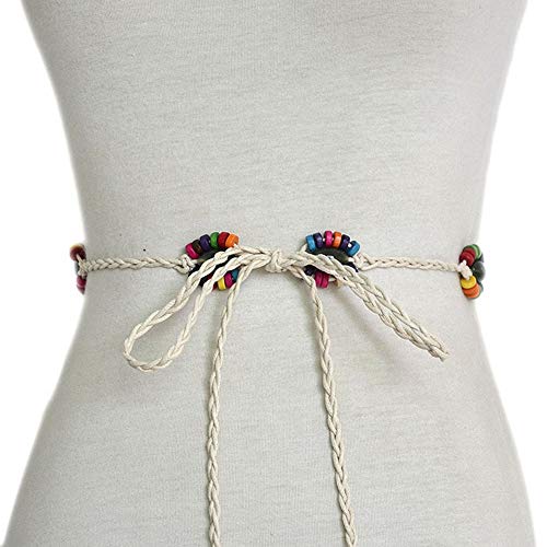 Lannister Cinturón De Mujer Cinturón De Cinturón Cadena De Mujer Cuero Ropa festiva De Piedras Preciosas De Arroz Retro Cadena De Cintura Tejida 70 Cm Ancho Ca 3 Cm Con Cuerda Encerada