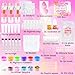 WhizToys DIY Lip Gloss Making Kit 74Pcs Beginner Make Your Own Makeup Kit with Squeeze Empty Tubes,Clear Base,Pigment,Birthday, Christmas Gift for Women
