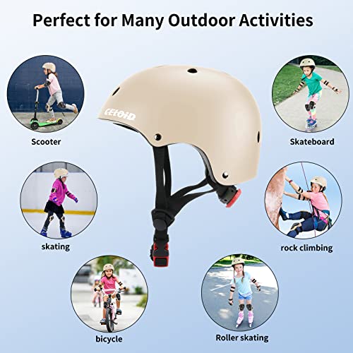 Image of Kids Bike Helmet,Toddler Skateboard Helmets for Ages 2-3-5-8-14 Years Boys Girls，Adjustable Multi-Sport Bicycle Skateboarding Football Roller Skating Scooter Rollerblade Balance Bike Helmet