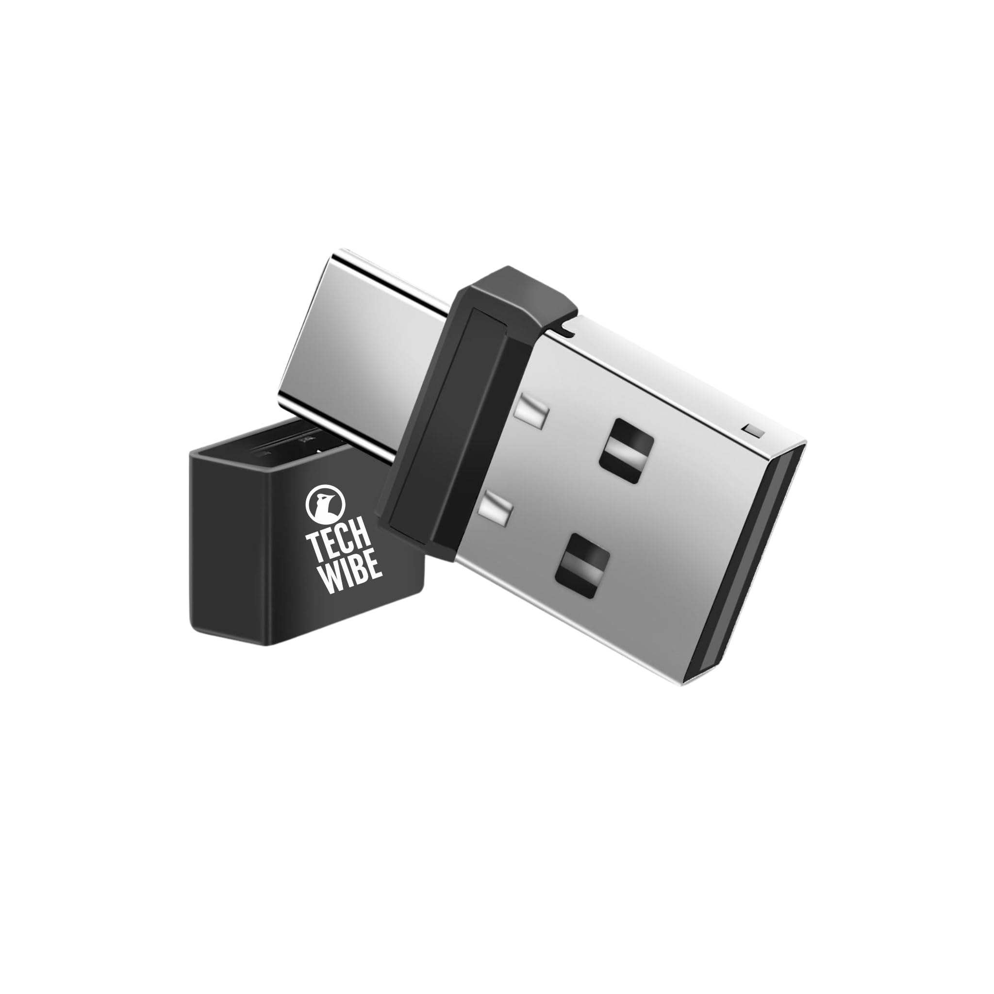 TECHWIBE 2-in-1 USB A & USB C Jiggler, Undetectable Mouse Mover, Automatic Shaker & Wiggler, Driver-Free Plug & Play Device Keeps Computer Awake, Ideal for Work from Home, Type A & Type C Jiggler-image-4