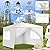 COBIZI 10x10 Pop up Canopy, Canopy Tent 10x10 Gazebos, Ez up Canopy 10x10 for Parties Outdoor Camping Party Event Shelter Sun Shade with 4 Sidewalls & Carry Bag 4 Stakes & Ropes & Sandbags, White