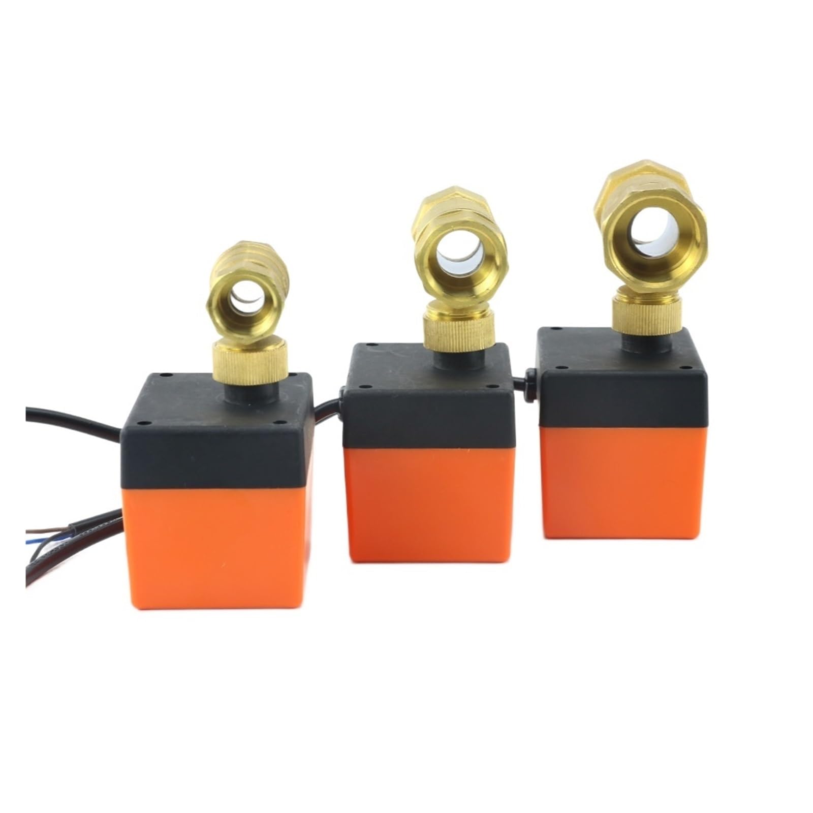 Válvula de bola, Válvula De Bola Eléctrica 1/2" 3/4" 1" 1-1/4" Latón Rosca Hembra Motorizada 3 Hilos 2 Controles Vías(1-1/2")