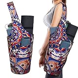 Yushufu Yoga Mat Bags and Carriers Fits All Your Stuff,Yoga Mat with Bag With Large Side Pocket & Zi