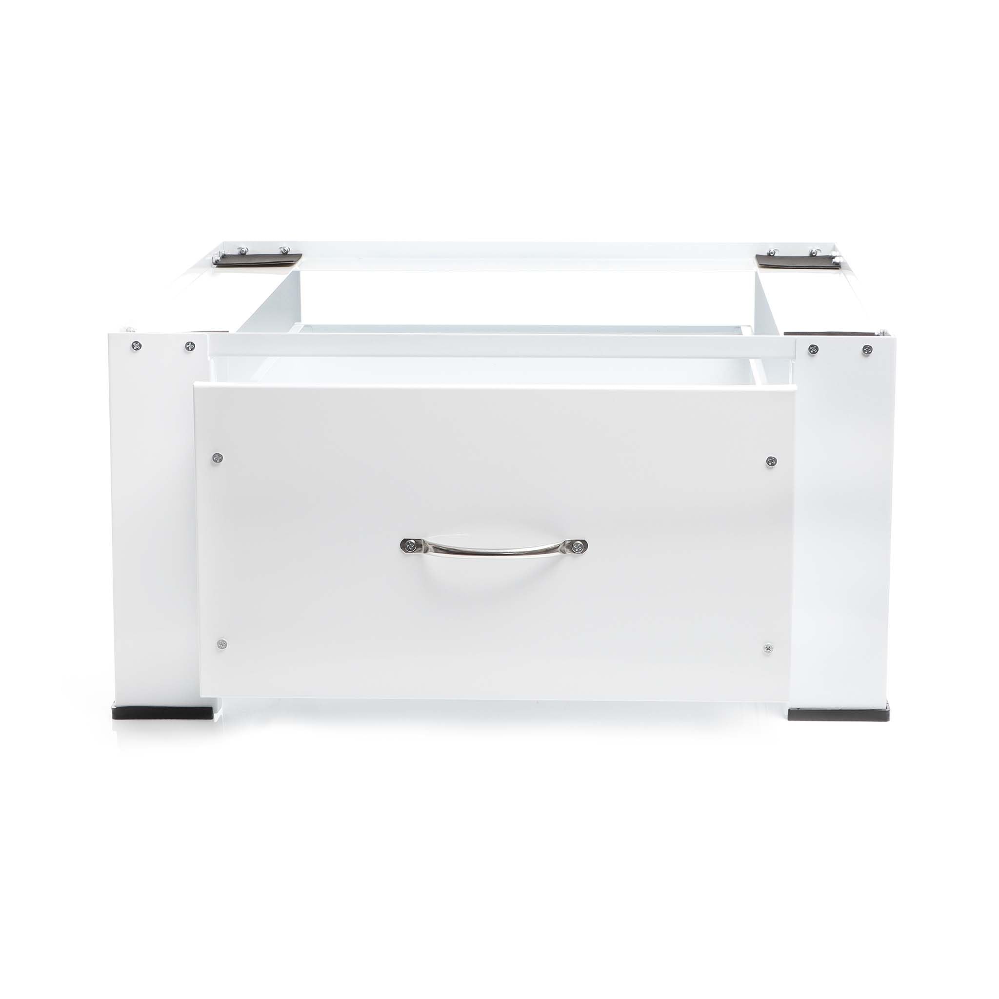 WilTec Elevador para Lavadora Base Soporte con cajón Pedestal para Lavadora hasta 150 kg