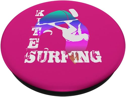 Miniatura 2 de Kite Surfing WIth Freestyle Kitesurfer And Kite 17 PopSockets Standard PopGrip
