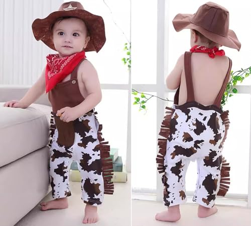 Disfraz Cowboy Western para Bebés 6-12 Meses miniatura 2