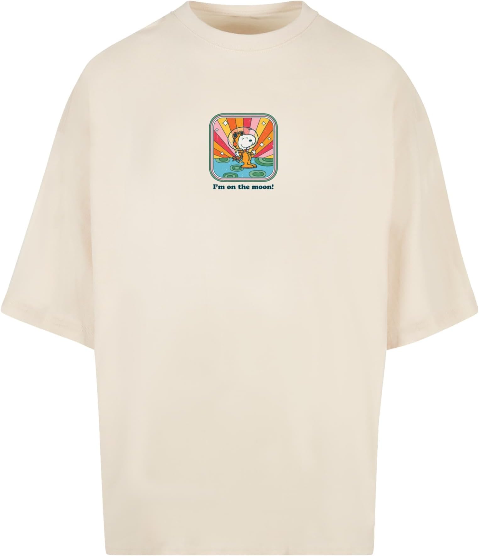 MERCHCODEMen's Mp5000228-peanuts - I'm on the Moon Huge Tee T-Shirt (pack of 1)