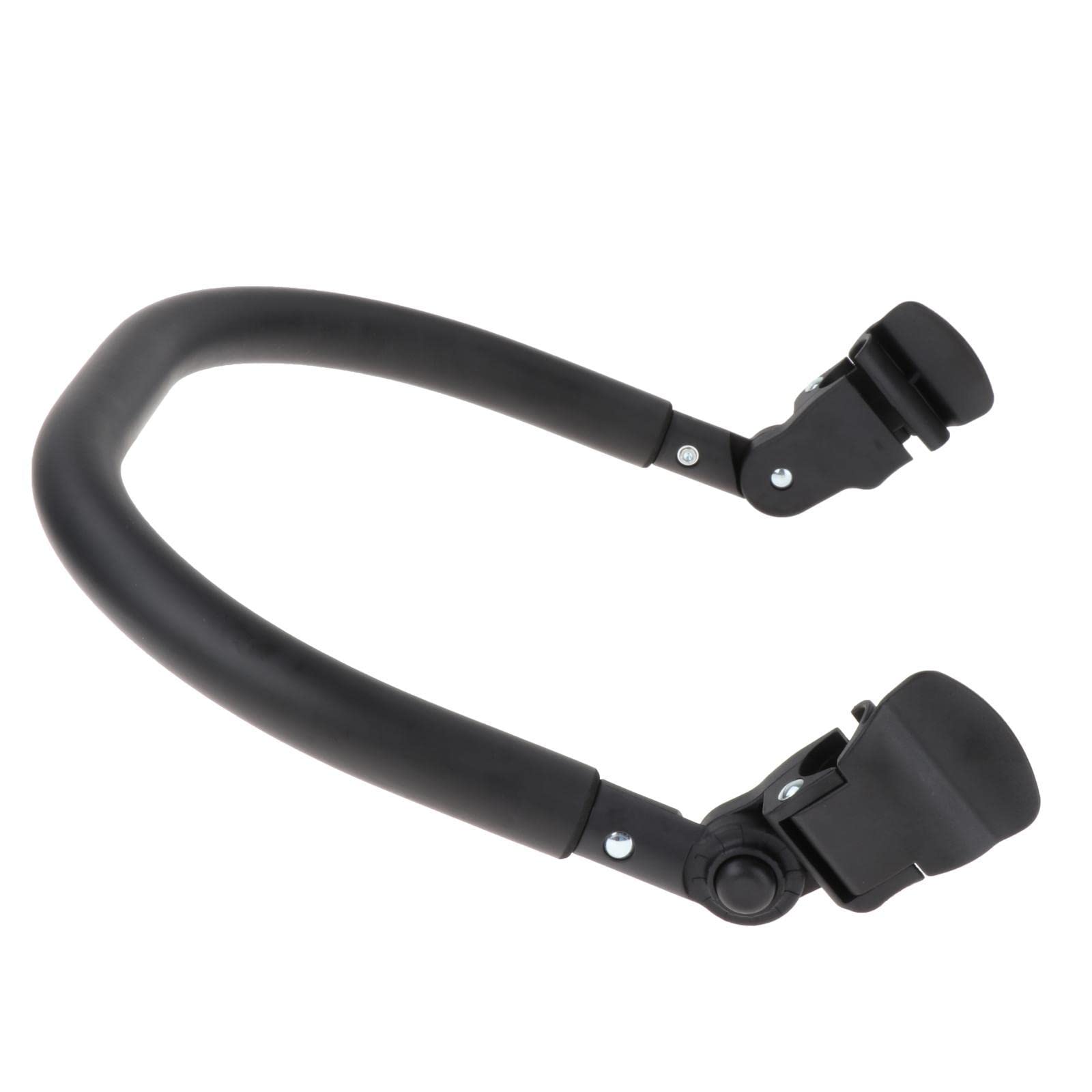 Manillar para Cochecito Infantil Barra de Apoyo Acolchada Y Extraíble Universal en PU Cuero Reposabrazos Ergonómico Adecuado para Paseo Familia, silicona