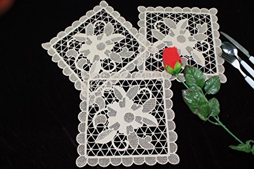 Set per tovaglia da ricamare, 80 x 80 cm, motivo