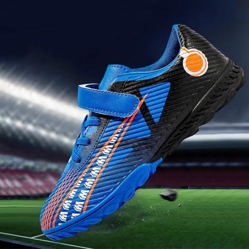 Boys Soccer Shoes Slip On Low Top Football Sneakers Athletic Sports Training Wide Breathable Trainers Outdoor2
