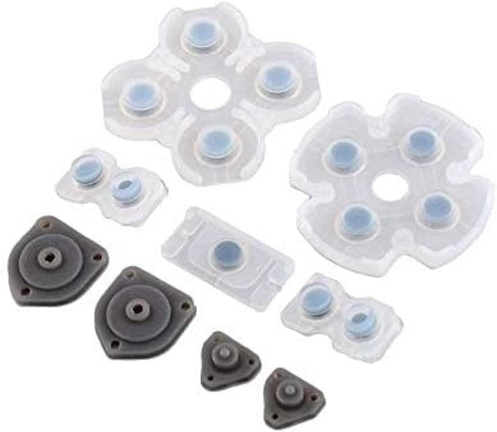 Dualshock 4 Controller Replacement Button for PS4 (Black) - Rubber - Game Controller Parts