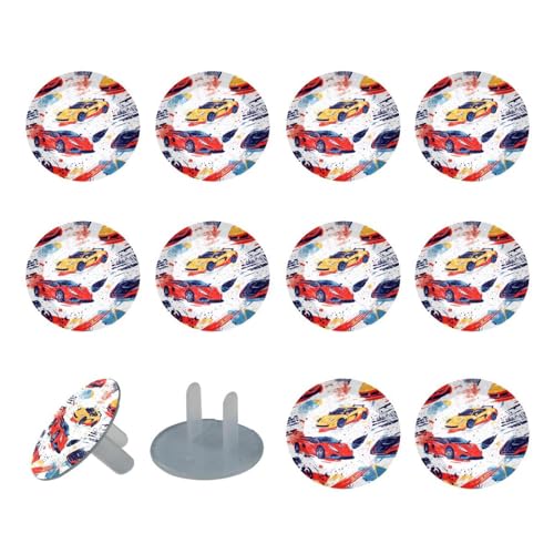 24 Pieces Car Outlet Covers Baby Child Proofing Electrical Safety Socket Protection Caps