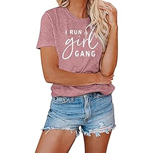 MOUSYA-Womens-I-Run-A-Girl-Gang-T-Shirt-Girl-Mom-Shirt-Short-Sleeve-Letter-Printed-Round-Neck-Summer-Casual-Tee-Tops MOUSYA Womens I Run A Girl Gang T-Shirt Girl Mom Shirt Short Sleeve Letter Printed Round Neck Summer Casual Tee Tops Red