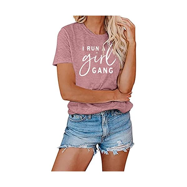 MOUSYA-Womens-I-Run-A-Girl-Gang-T-Shirt-Girl-Mom-Shirt-Short-Sleeve-Letter-Printed-Round-Neck-Summer-Casual-Tee-Tops MOUSYA Womens I Run A Girl Gang T-Shirt Girl Mom Shirt Short Sleeve Letter Printed Round Neck Summer Casual Tee Tops Red