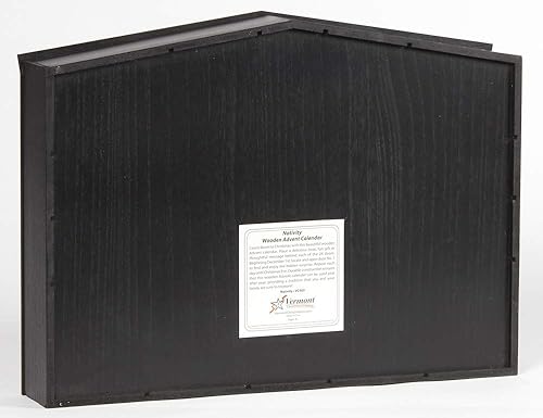 Miniatura 3 de Vermont Christmas Company Calendario de Adviento de madera de Nativity