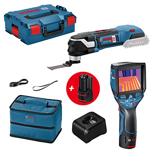 Bosch Professional Akku-Multi-Cutter GOP 18V-28 + Bosch Professional Wärmebildkamera GTC 400 C