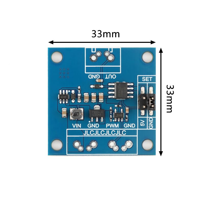 Miniatura 5 de EC Buying PWM a módulo convertidor de voltaje ajustable 0-100% ciclo de trabajo a 0-5V0-10V Salida digital a analógica conversión de señal 3.3V-12V