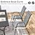 LUTINLIX Outdoor Dining Set for 6,7pcs Patio Table and Chairs Set with Adjustable Umbrella Hole,Heavy Duty 63”x37.8” Metal Dining Table and Stackable Patio Chair for Yard, Garden, Porch