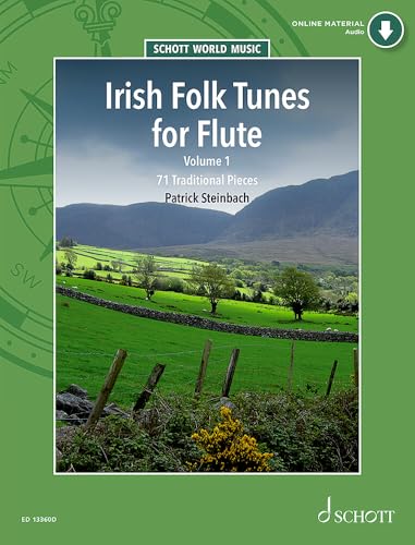Irish Folk Tunes for Flute-71 Traditional Pieces Flute and Piano, Book/Media Online: 1