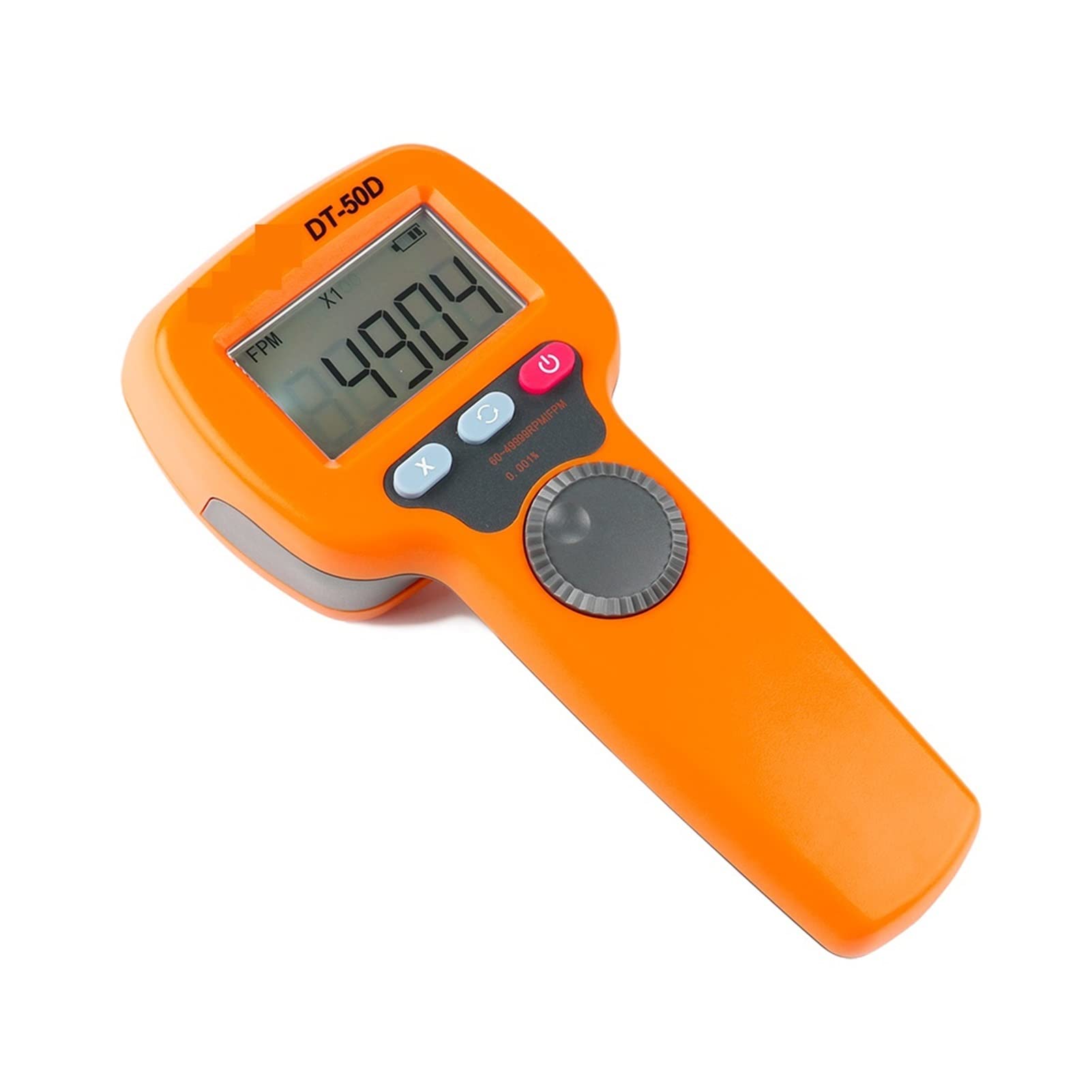 DT50D Cyfrowy LCD Tachometr stroboskopu bezkontaktowego fotoelektryczny Miernik prędkościomierz 60~4999 9 rpm, Moduł Technologiczny