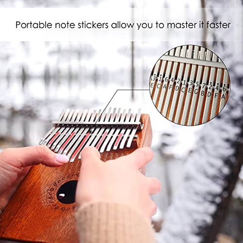 DJKL Portable Mbira Sanza Doigt Piano 17 clés Kalimba Thumb Piano avec boîte de Protection Marimba Cadeau Musical pour… - Les Beatles, Paul McCartney, John Lennon, RIngo Starr, George Harrison DJKL Portable Mbira Sanza Doigt Piano 17 clés Kalimba Thumb Piano avec boîte de Protection Marimba Cadeau Musical pour… – Image 4