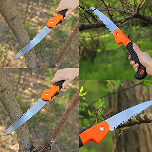 Image of Oblivion 15-Inch Mini Folding Pruning Saw - Compact, Durable and Efficient Hand Tool for Gardening, Trimming & Outdoor Use (Pack of 1)