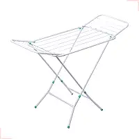 Varal Portátil De Chão Com Abas Dobráveis Não Enferruja (Branco)