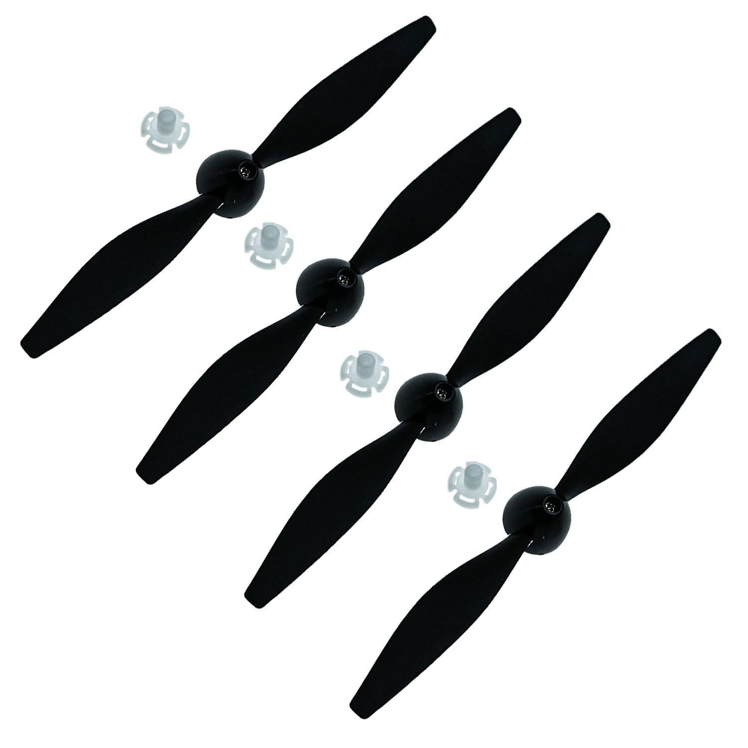 BrickBounty 4 Pcs RC Airplane-Propellers Compatible with TR-C285G Rc Plane and TR-C385 4 Channel Remote Control Airplane