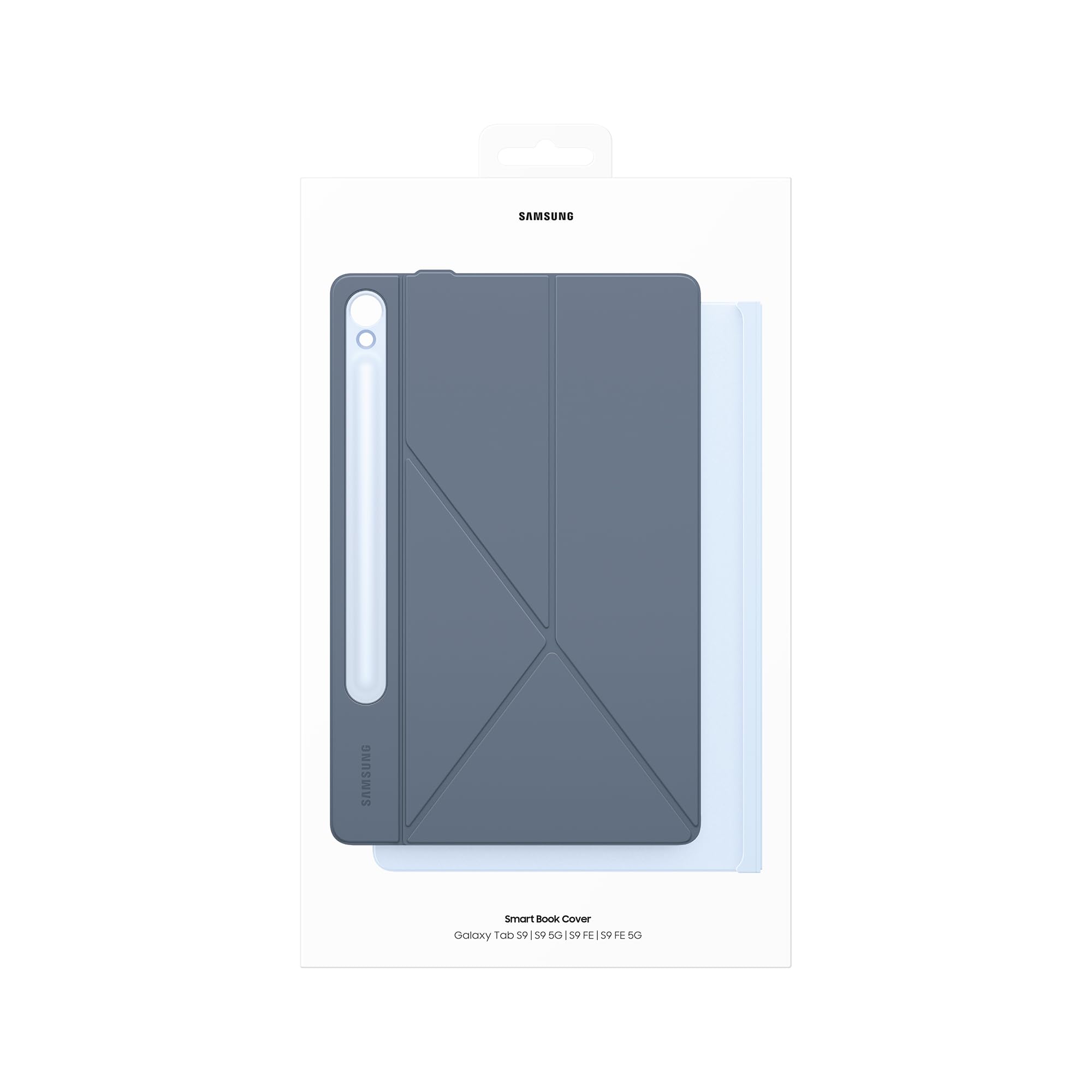 Samsung Smart Book Cover Custodia per tablet a libro posizionabile con doppia visualizzazione per Galaxy Tab S9 | S9 FE | S10 FE | S10 Lite, Blu