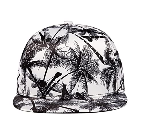 Image of Quanhaigou Snapback Hat for Men Women,Hip Hop Style Colorful Flat Bill Hats Teens Adjustable Baseball Cap
