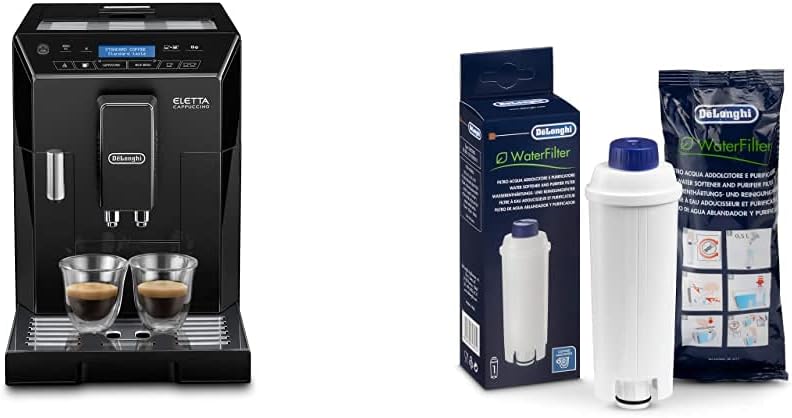 DeLonghi Ecam44.660.B Eletta Cappuccino Macchina Da Caffè Automatica, 1450 W, 2 Cups, Acciaio Inossidabile, Nero Dlsc002 Filtro Per Acqua Macchina Caffè, Filtro Acqua Addolcitore DeLonghi Ecam44.660.B Eletta Cappuccino Macchina Da Caffè Automatica, 1450 W, 2 Cups, Acciaio Inossidabile, Nero Dlsc002 Filtro Per Acqua Macchina Caffè, Filtro Acqua Addolcitore
