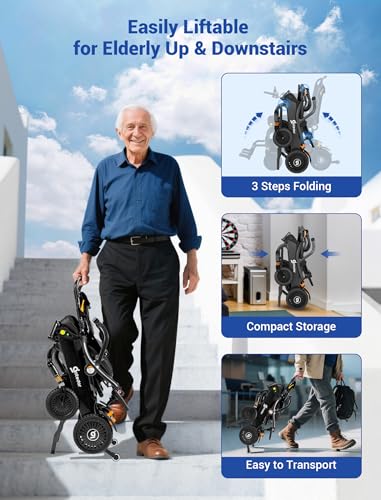 Electric Wheelchair Foldable Lightweight
