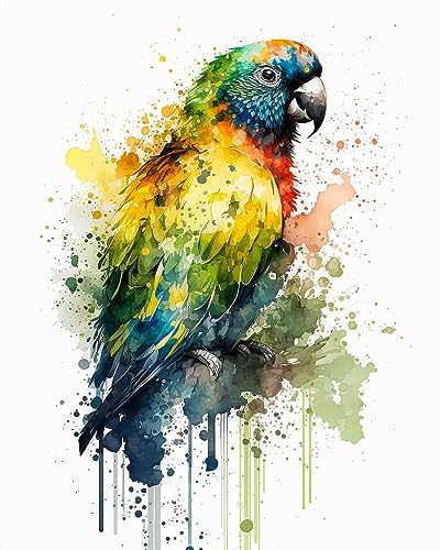 Image of Moohue Stamped Cross Stitch Kits for Adults Beginners Animal Birds Counted Cross Stitch Kits for Adults Advanced 14 Count (Animal 1)