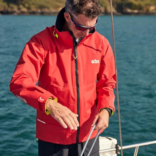 Image of Gill Mens OS3 Coastal Sailing Jacket - Waterproof, Breathable & Stain Repellent