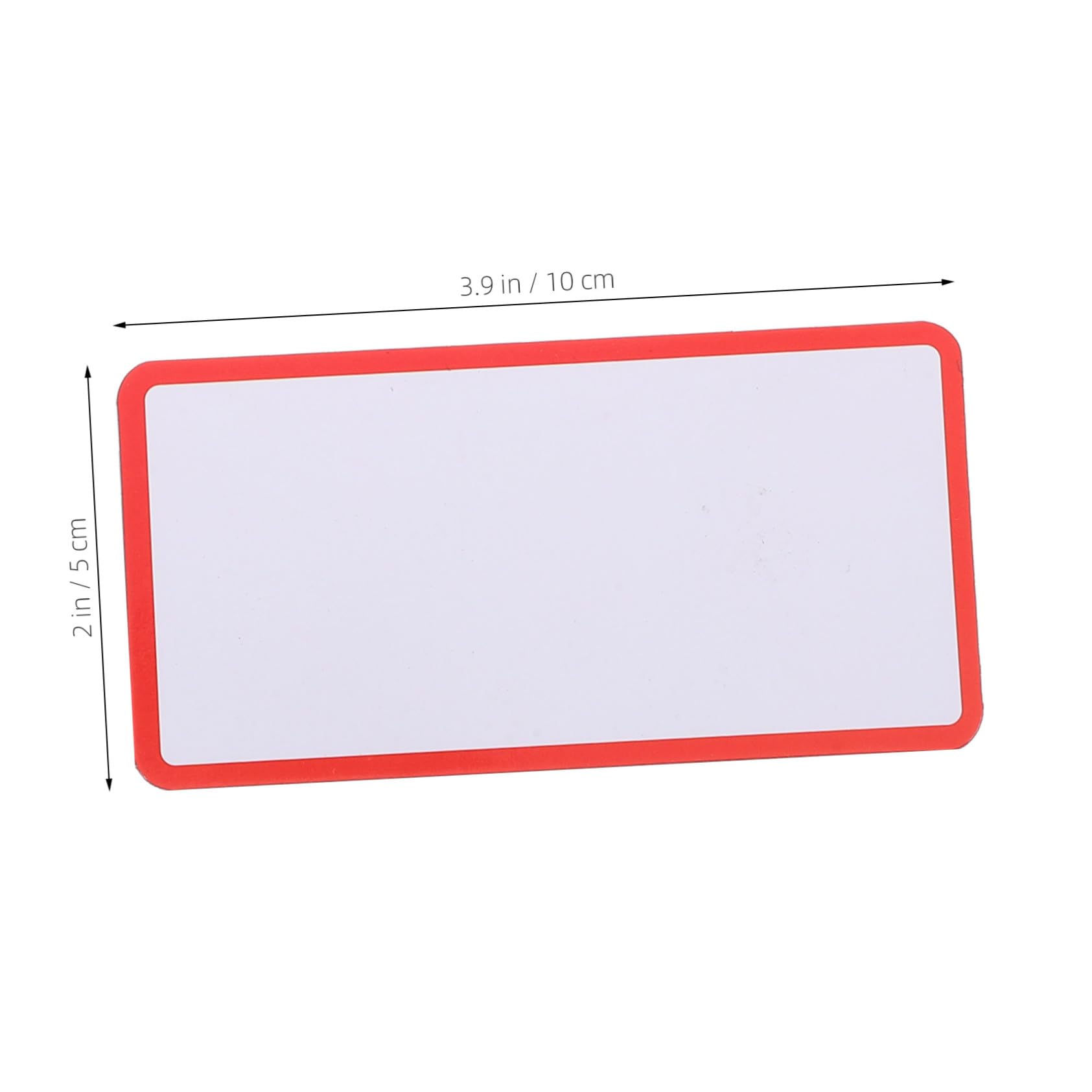 48 Stück Abwischbare Magnetetiketten für Schule und Büro Flexible Namensschilder mit Farbiger Umrandung für Whiteboards Kühlschränke und Metallregale Wiederverwendbare Magnetetiket