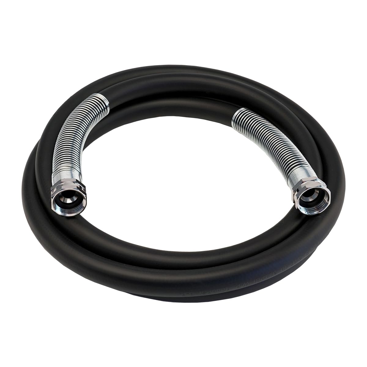 Guitrees 2026 Upgraded Leader Garden Hose 10ft x 5/8", Heavy Duty Short Water Hose, Female to Female Nickel-plated Brass Fittings, Five Layered Braiding, 1000PSI Burst, 300PSI Working (Black)