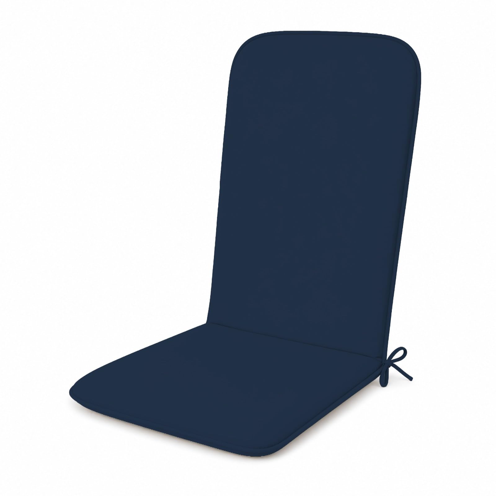 PARAMAISON Cuscino Sdraio 45x120 cm, Materassino per Sdraio Giardino e Piscina, Imbottito 3 cm, con Laccetti ed Elastico Antiscivolo, Universale per Esterno | Tortora