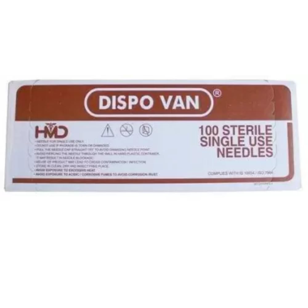 Dispovan 22Gx1.5 Needle/medical needle/hypodermic needle (Pack of 100 Needles)(B-Arm)