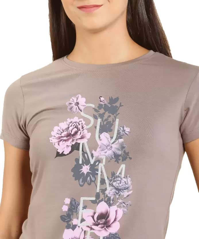 Image of Lyra Women's Cotton Regular Fit T-Shirt