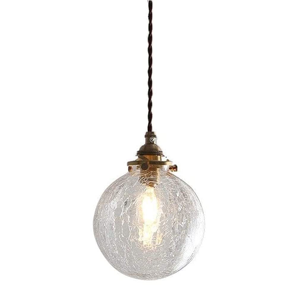 Lámpara colgante E27 que elimina sombras duras con esfera de cristal nórdica para ático