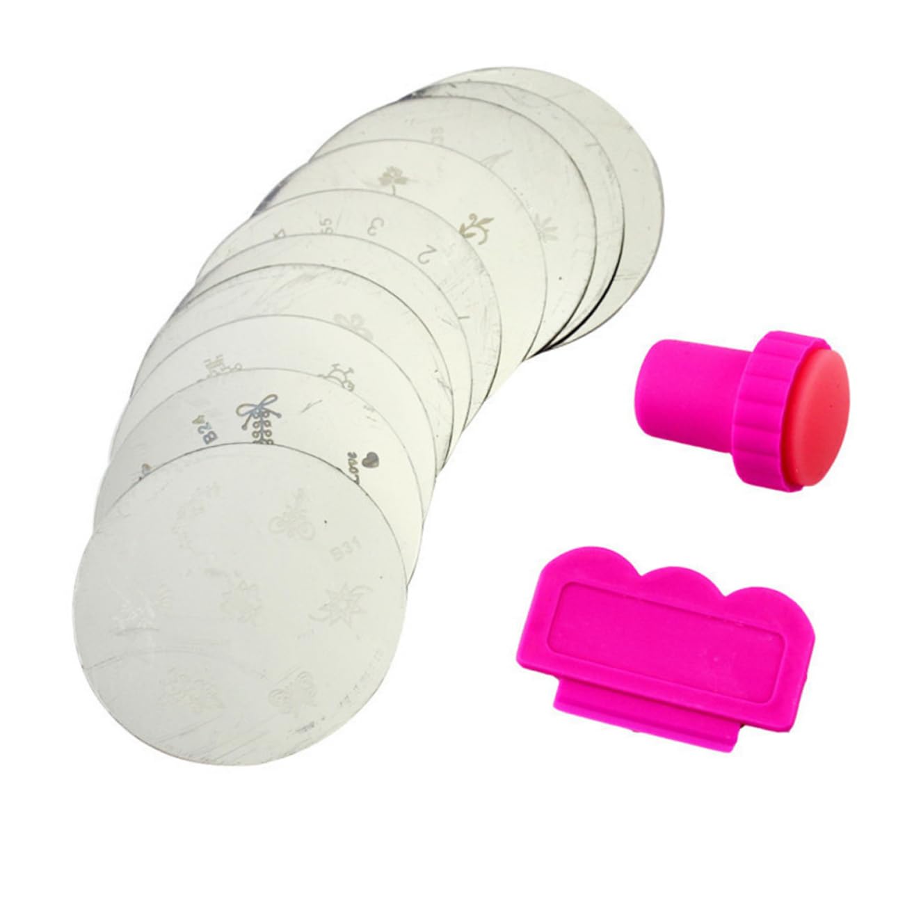 FRCOLOR 30 Pezzi Piastra Per Timbro Per Unghie Piastre Per Stampaggio Per Unghie Nail Art Stamper Nail Art Stamping Manicure Decalcomanie Stampa Applique