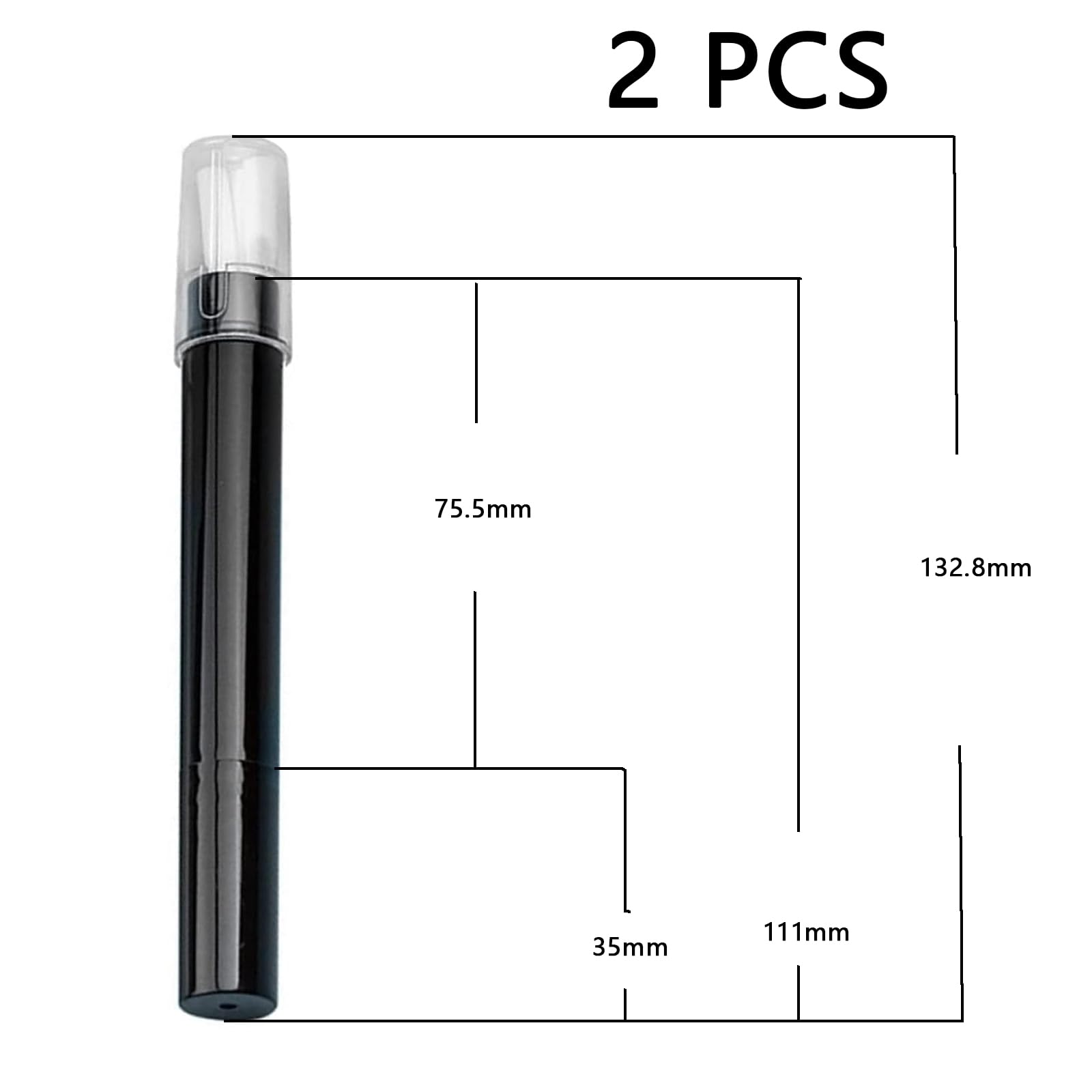 Nail Remover Correzione Pen (2 Pezzi), 6 punte sostituibili per la sostituzione delle unghie, Nail Polish correttore matita,Penna Pulitore Rimozione Smalto per Unghie