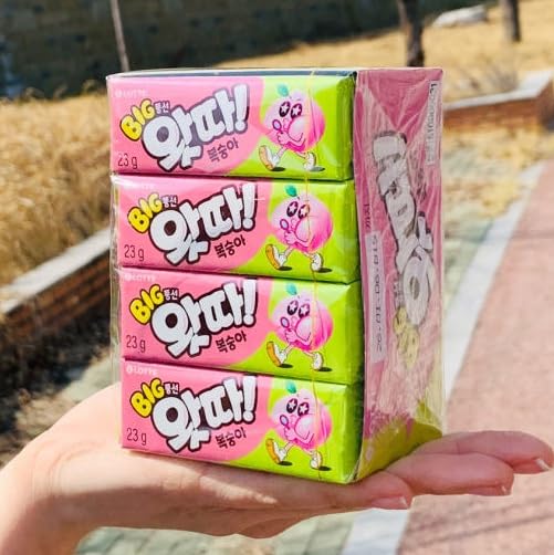 Chicle Lotte Watta Sabor Durazno, Pack de 16 unidades, 23g miniatura 5