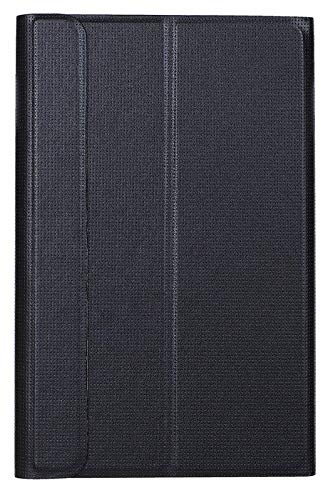 PrimeLike Shockproof Folio Flip Cover Magnetic Lock PU Leather Case Smart Shell Stand Flip Cover for Lenovo Tab M7 / Lenovo Tab M7 (2nd Gen) - Black