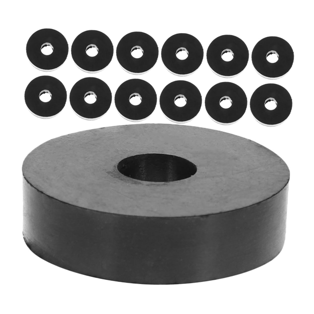 PRETYZOOM 25pcs Vibration Suppression Rubber Grommets Noise Reduction Washers for Equipment Machines and Vehicles Heavy Duty Non Slip Rubber Pads